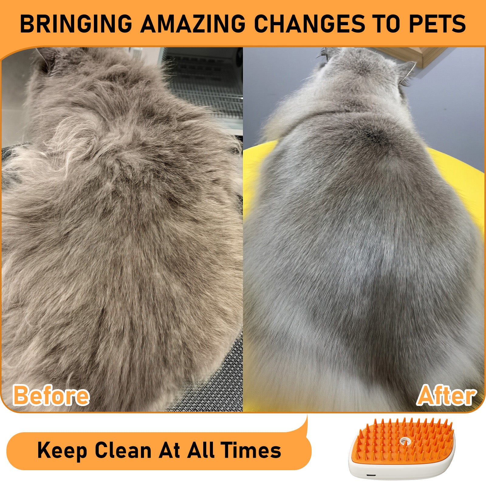 Steam Brush for Pets